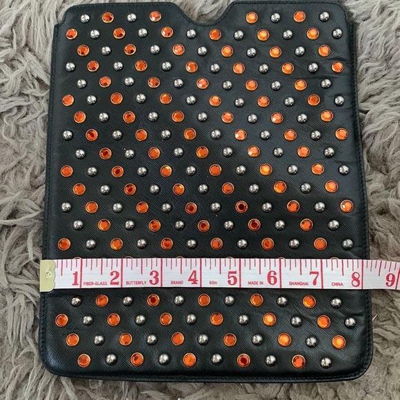 Prada Leather Saffiano Beaded Jeweled Ipad Case - Picture 9 of 9